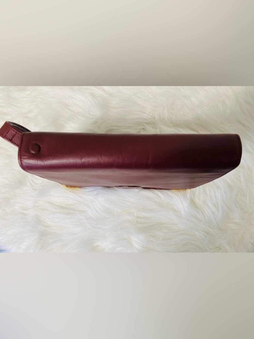 Cartier Vintage Must de Cartier 21 Bordeaux leather Clutch Circa 1990s Authentic - Picture 9 of 17